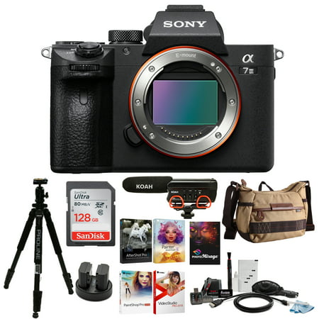 Sony Alpha a7iii Mirrorless Digital Camera (Body Only) with Accessory Bundle