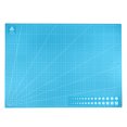 thumbnail image 1 of Cortar Tapetes 23.6" x 17.7" Giratorio Tela Tapete Auto Recuperaci?n Doble Cara para Aficionados Bricolaje Artesan?a Creativo Dise?o Costura, Paquete de 2 Azul Unique Bargains esteras de corte artesanales, 1 of 6