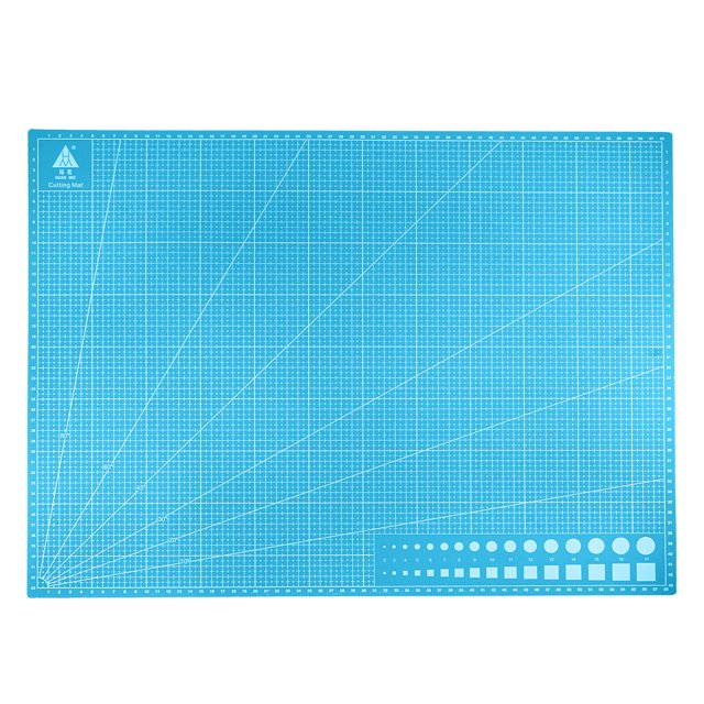 Cortar Tapetes 23.6" x 17.7" Giratorio Tela Tapete Auto Recuperaci?n Doble Cara para Aficionados Bricolaje Artesan?a Creativo Dise?o Costura, Paquete de 2 Azul Unique Bargains esteras de corte artesanales