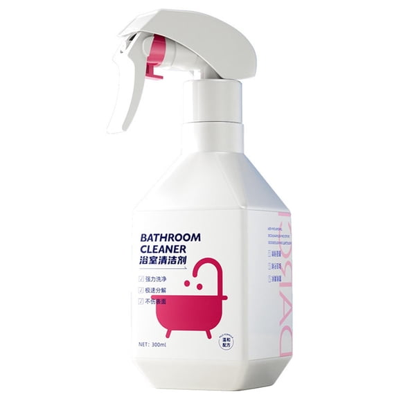 Bath Foaming Bathroom Cleaner Spray Free & Clear, Soap Scum and Hard Water Stain Remover, Use on Showers, Baths, Toilets