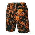 thumbnail image 5 of Kdxio Daisies Pattern Mens Casual Shorts - Drawstring Summer Beach Sports Shorts for Men, 5 of 9