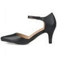 thumbnail image 3 of Journee Womens Bettie Almond Toe Mid Heel Pumps, Widths Available, 3 of 10