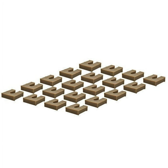 American Custom Products Tan Plastic Pontoon Boat Fence Spacers "20 Count"