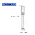 thumbnail image 3 of 10 Pieces Empty Lip Gloss Tubes Containers Lip Balm Bottles Round Liquid Tube Clear Refillable Makeup Supplies for Woman, 3 of 8