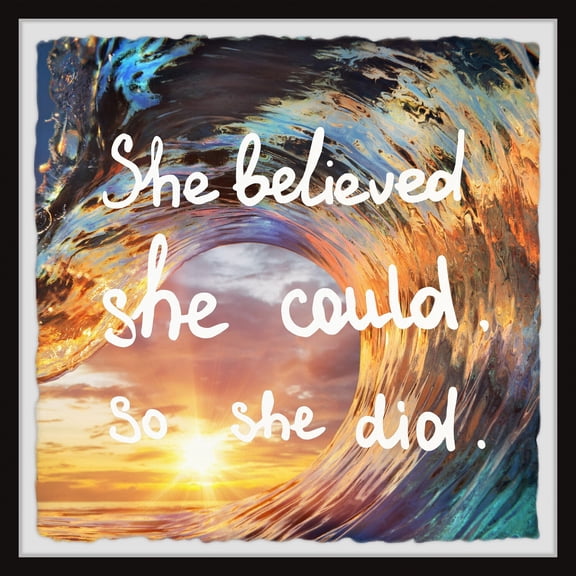 Marmont Hill She Believed She Could III Framed Painting Print