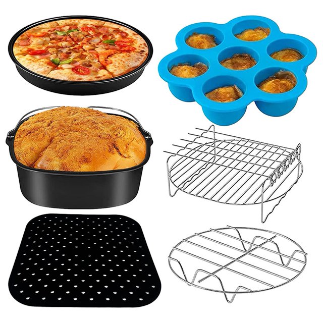 1 Juego para Gowise NINJA Cozyna Airfryer Most 3.7Qt y Horno MáS Grande, con Barril para Pasteles, Molde para Pizza