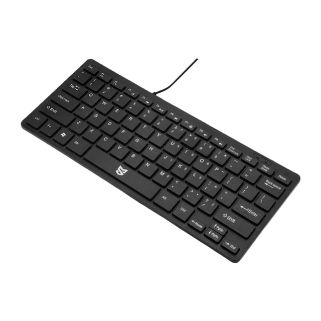 Teclado con cable 78 Teclas USB Plug and Play perfke diseño ergonómico