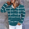 thumbnail image 2 of Fashion Hoodie for Womens Pullover Plus Size Printing Button Hat Rope Long Sleeves Hooded Pocket Pullover Sweatshirts, 2 of 6