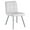 White, variant on Monarch Dining Chair 2Pcs / 32"H / White LeatherLook / Chrome