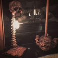 thumbnail image 2 of Creative Skull Lamp Table Lamp Home Horror Bedroom Decoration-In stock, 2 of 4