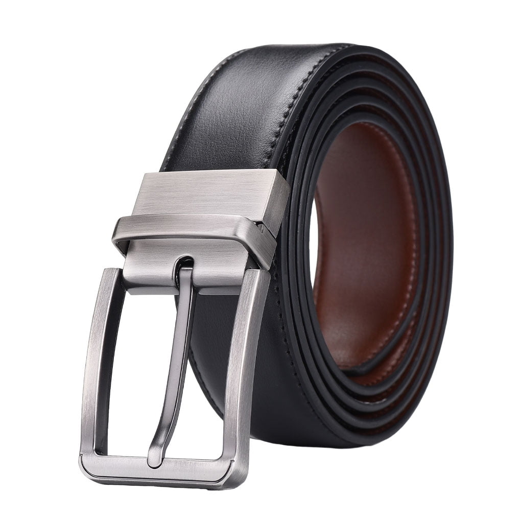 Wweixi Mens Casual Belt With Reversible Buckle Durable Neat Look
