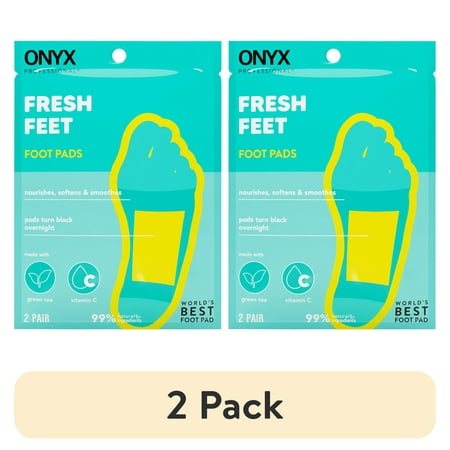 (2 pack) ONYX Professional Fresh feet Foot Pads, 2 Pairs, One Size