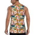thumbnail image 3 of Xecao Retro Summer Stamp Men's Tank Top Workout Quick Dry Sleeveless Gym Jogging Muscle Shirts Summer Swim Beach Tops, 3 of 9