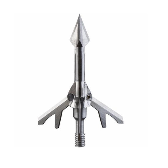 Wac Em Steel Expandable 2/3 Blade 100 gr w/ Free Nockturnal Lighted Nock 3Pack