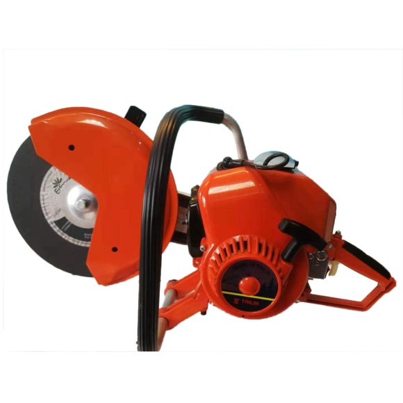 Gas Powered Concrete Saw, 11.81 in, 6.8HP Circular Saw Cutter with Max. 3.93 in Adjustable Cutting Depth, Disc Cutter for Fire Fighting, Demolition, House Demolition