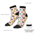 thumbnail image 6 of Sigee Colorful Donuts for Crew Soft Moisture-wicking Socks ,Cushion Moisture Wicking Boot Socks for Men and Women, 6 of 7