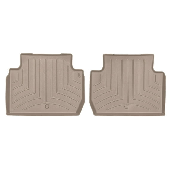 WeatherTech Custom Fit FloorLiners compatible with 2018-2023 Kia Stinger - 2nd Row (2-Piece Liner), Tan