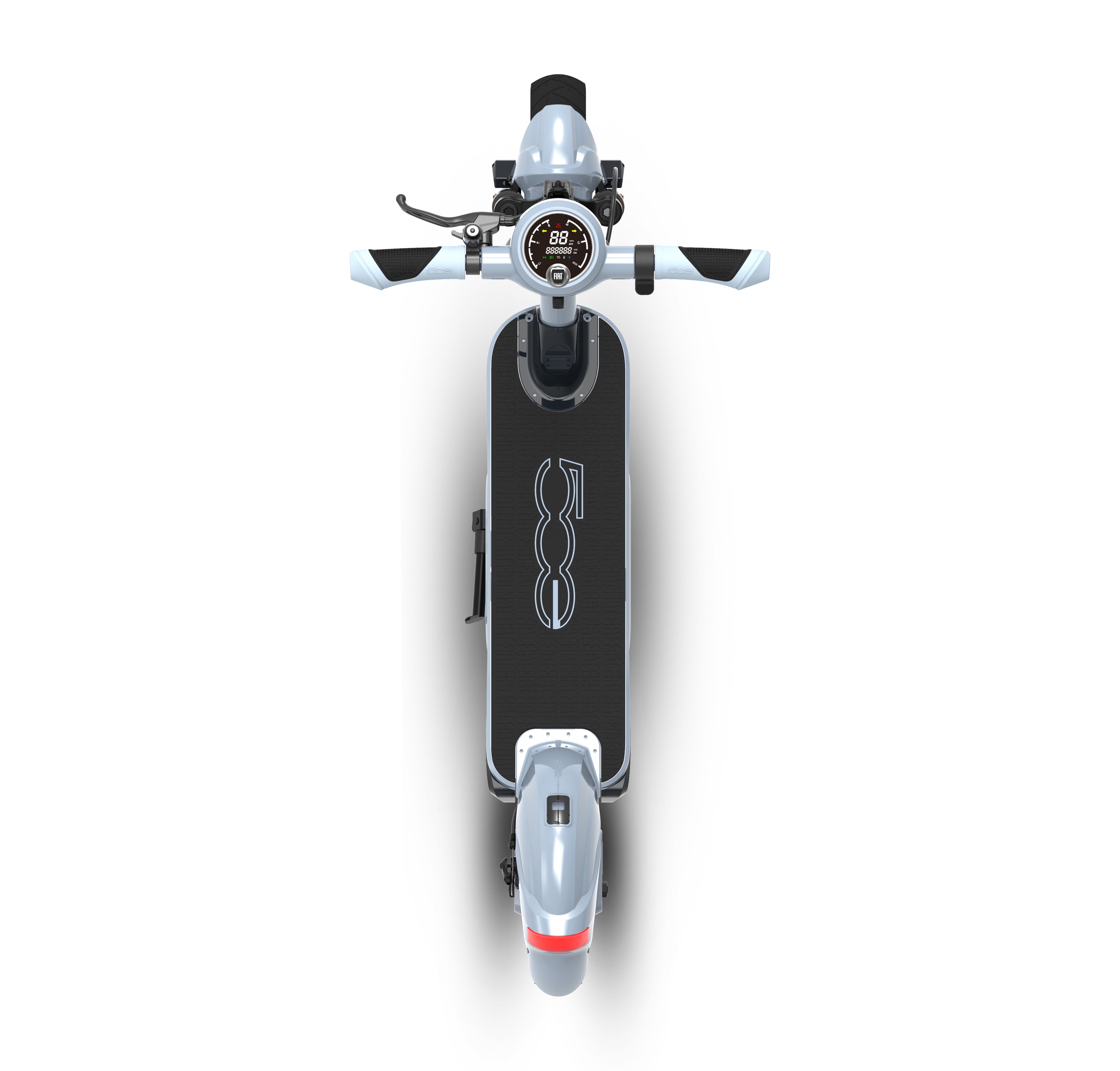 Fiat 500W Electric Scooter, Foldable Scooter for Adults with 10” Tubeless Tires, Blue