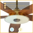 thumbnail image 6 of Carro Home Striker 52" Modern Wood Smart Ceiling Fan in Gold, 6 of 9