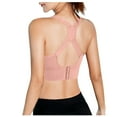 thumbnail image 4 of LISTHA Sports Bra High Impact Adjustable Criss Cross Back, Full Support for Large Bust No Bounce Pink M, 4 of 5