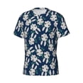 thumbnail image 3 of Yiaed Cute Rabbit Print Mens Short Sleeve Tight Fit T-Shirt, Crewneck Casual Tee-X-Large, 3 of 5