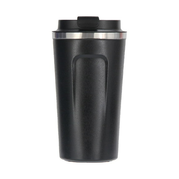 GBJHJIA 12 oz Stainless Steel Vacuum Insulated Tumbler - Coffee Travel Mug Spill Proof with Lid - Thermos Cup for Keep Hot/Ice Coffee,Tea and Beer (Black)