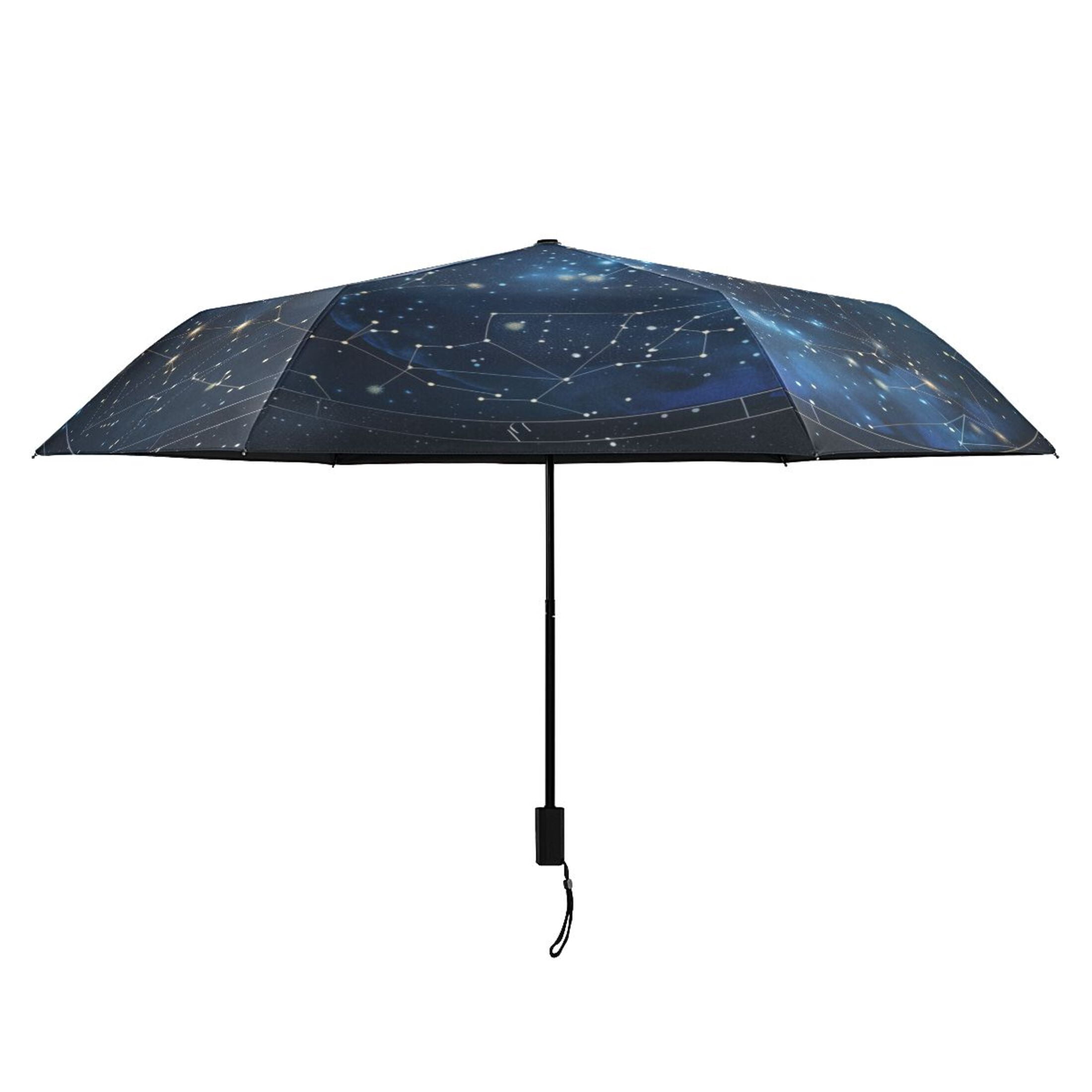 Compact Sun Umbrella Windproof Travel Umbrellas for Rain Strong Portable UV Protection Star Constellation