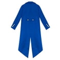 thumbnail image 4 of YEAHDOR Boys Renaissance Steampunk Long Sleeved Tailcoat Medieval Victorian Gothic Notch Lapel Jacket Royal Blue-B 6, 4 of 4