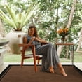 thumbnail image 4 of CAMILSON Summer Bordered, Washable Outdoor Indoor Area Rug, Nut Brown, 8x10, 4 of 8