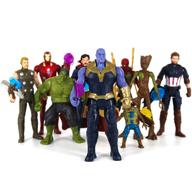 Avengers Series 12 pouces Action Figure Super-héros Modèle Poupée Jouet  avec Lumière Sonore Cadeau