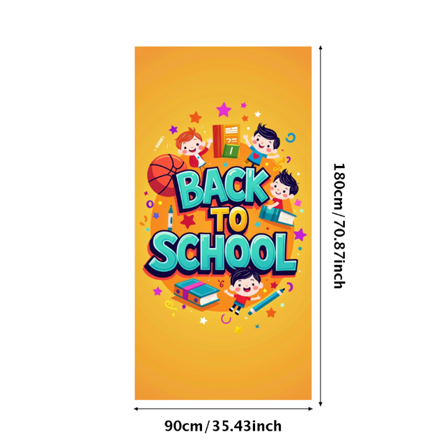 Back to School Banner Classroom Decor Education Supplies Vibrant Backdrop for School Events Photography Props Welcome Sign Party Supplies Learning Environment