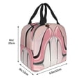 thumbnail image 4 of Kdxio High Heel Shoes Butterfly Print Insulated Lunch Bag,Reusable Tote Lunch Box for Women Men,Leakproof Cooler Lunch Bags for Work Office Travel Picnic, 4 of 6