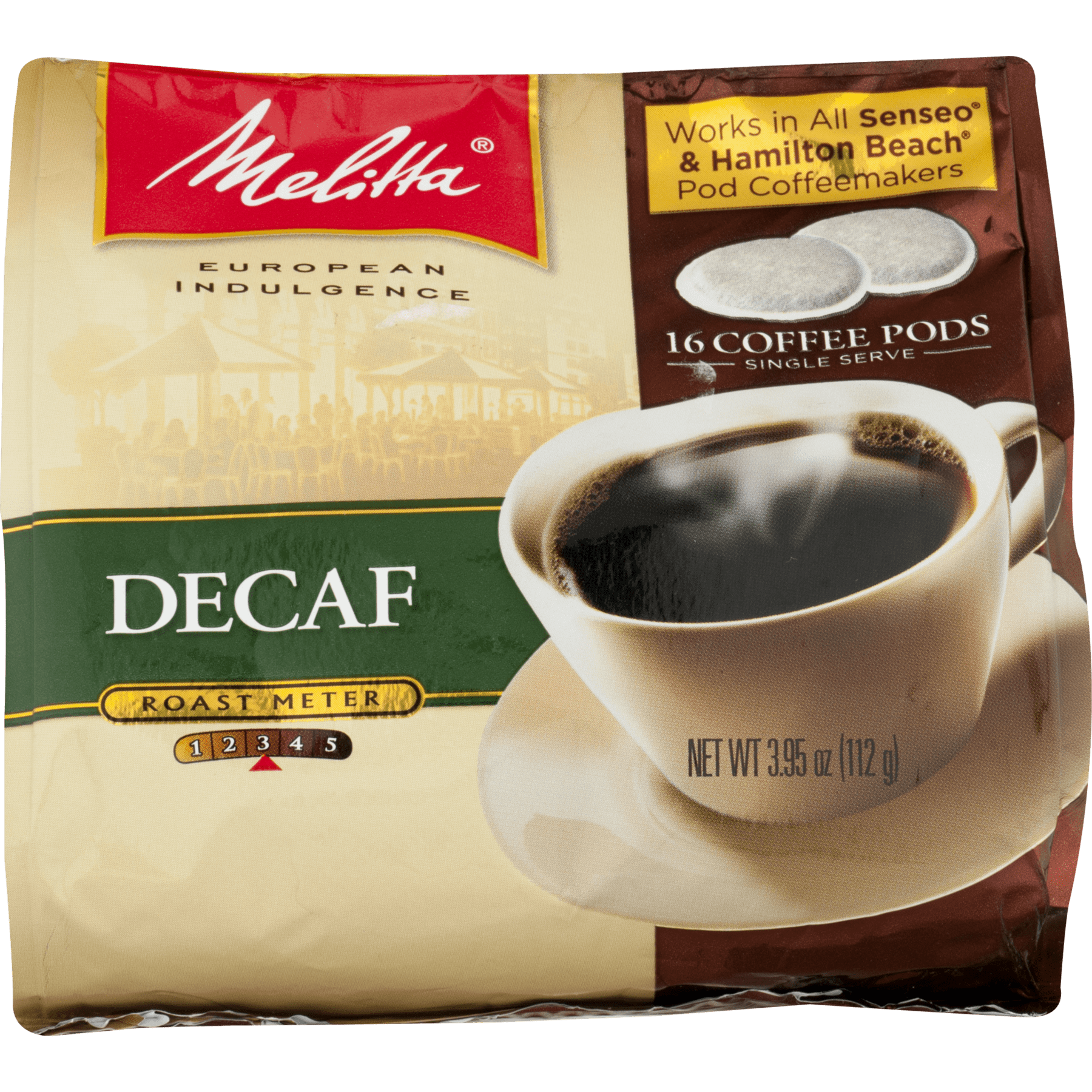 MelittaR Decaf Coffee Pods For Senseo Hamilton Beach Pod Brewers 16 Ct Bag MelittaR Decaf Coffee Pods For Senseo Hamilton Beach Pod Brewers 16 Ct Bag