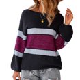 thumbnail image 2 of Gibobby Suéter para mujer, Suéteres para mujer 2023 a la moda para otoño e invierno, manga abullonada(Negro,G), 2 of 5