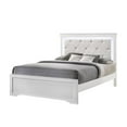thumbnail image 4 of Brooklyn Twin 4 Piece LED Bedroom set made with Wood in White, 4 of 12