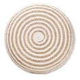 thumbnail image 3 of Pemberly Row 16.1" Seagrass & Cotton Ottoman Footstool in Natural Brown, 3 of 7