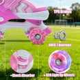 thumbnail image 5 of JZY Children's Adjustable Roller Skates for Boys & Girls – Full Light-Up Wheels, Suitable for Beginners Aged 5-8 & 8-12, Ideal for Indoor & Outdoor Sports, 5 of 6