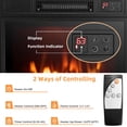 thumbnail image 4 of 18" Freestanding Electric Fireplace Heater, Recessed Stove Heater with Adjustable LED Flame, Fireplace Insert with Safer Plug and Sensor and Remote Control (Console Center not Included), 4 of 7