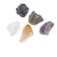 thumbnail image 5 of 5 piezas de piedras decorativas de celestita Natural, , , racimo, piedra de muestra para cristales, decoración para hogar Columna de cristal blanco, 5 of 9