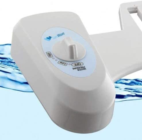 SamWave Fresh Water Bidet Toilet Seat Attachment - Water Pressure Control - Adjustable Spray Nozzle Non-Electric