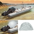 thumbnail image 2 of Motoforti Outboard Boat Motor Engine Cover 30-60HP Waterproof 210D Oxford Cloth Silver Tone, 2 of 6
