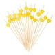thumbnail image 1 of Uxcell 200Pcs Palillos de cóctel en forma de corazón de bambú para bebidas, alimentos y frutas, Amarillo, 1 of 6