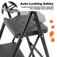 thumbnail image 3 of Alvantor 3-Step Ladder, Foldable Step Stool with Safety Lock, Anti-Slip Pedal, 300lbs Capacity, 3 of 7