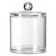 thumbnail image 1 of Tarro de boticario, elegante organizador de acrílico transparente para baño y oficina, protección contra la humedad con tapa segura, diseño transparente para almacenamiento multiusos (1 pieza), 1 of 5