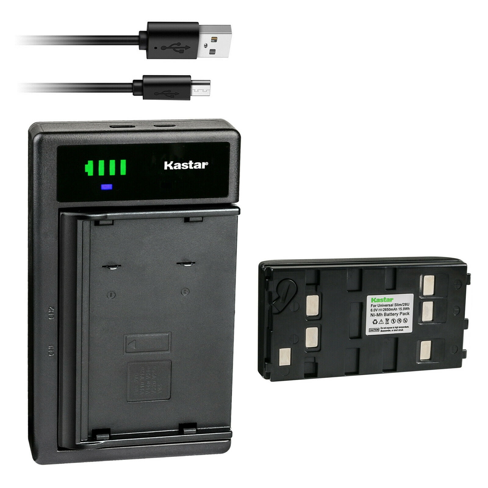 Kastar 1-Pack Battery and Smart USB Charger Compatible with Samsung NC120N SCA-12 SC-L100 SC-L150 SC-L300 SC-L330 SC-L350 BNH-159-2.11 CAM-UN20NM NC-120N