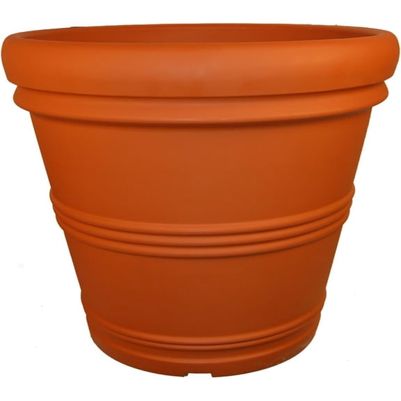 Garden Pot, 24.5-Inch, Terra Cotta Color.