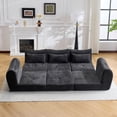 thumbnail image 4 of 101.58  Cloud Couch, Black Modern Modular Sofa, Sectional Couches for Living Room, Convertible Folding Sofa Bed, Cushioned Design, 4 of 9
