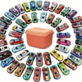 thumbnail image 1 of 50 Pcs Voitures Jouets à Rétrofriction, Mini Voitures de Course Moulées sous Pression en Vrac, Jouets Boîte au Trésor, 1 of 4