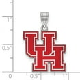 thumbnail image 2 of Sterling S. Rh-plated LogoArt University of Houston Large Enamel Pendant; for Adults and Teens; for Women and Men, 2 of 2