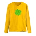 thumbnail image 4 of FAIWAD Hauts de la Saint-Patrick pour Femmes à Manches Longues, Col Rond, Imprimés, Décontractés, Tuniques Grande Taille, 4 of 4